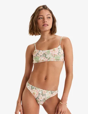 Top Roxy estampado floral con copa preformadas para mujer
