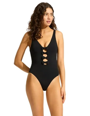 Traje de baño completo Seafolly para mujer