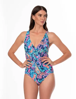 Tankini jantzen estampado floral con copas para mujer
