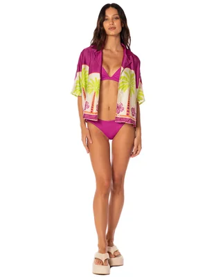 Salida de playa blusa Maaji con botones para mujer