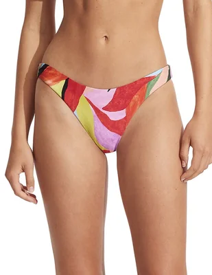 Bikini Seafolly floral a la cadera para mujer
