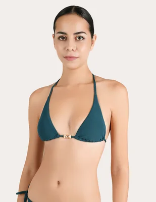 Top bikini zingara con copas removibles para mujer
