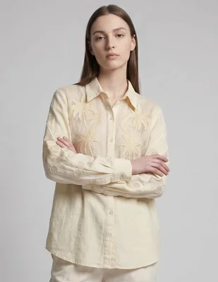 Salida de playa blusa Maaji con botones para mujer