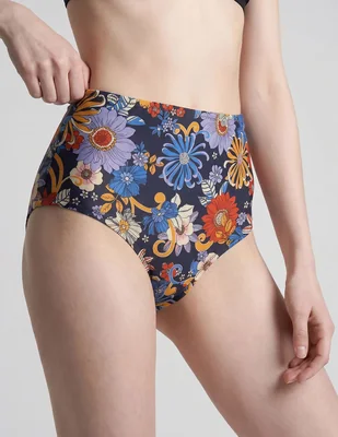 Bikini Roxy estampado floral a la cintura para mujer