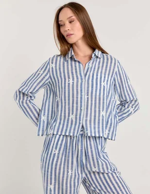 Blusa Map manga larga para mujer