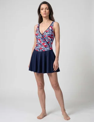 Traje de baño completo M David estampado floral para mujer