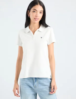 Playera tipo polo american eagle para mujer