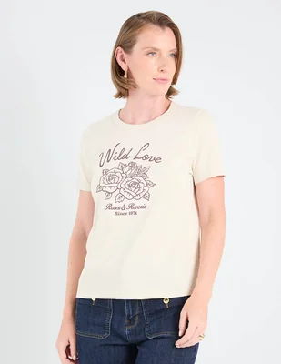 Playera manga corta old navy cuello redondo para mujer