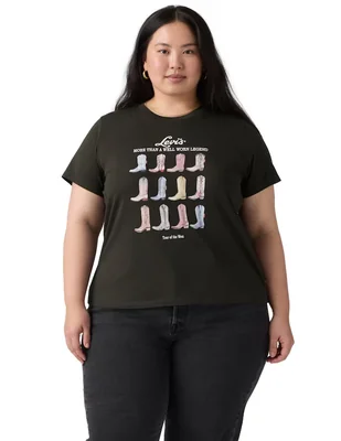 Playera manga corta Levi's cuello redondo para mujer