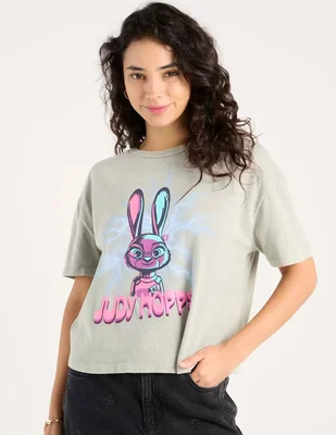 Playera Judy Hopps manga corta cuello redondo para mujer