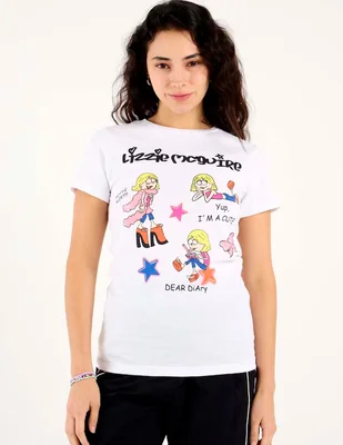 Playera manga corta Lizzie McGuire cuello redondo para mujer