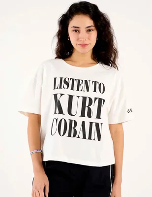 Playera manga corta cuello redondo para mujer