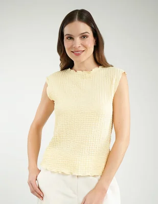 Blusa Parallel manga corta para mujer