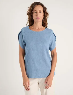 Playera manga corta Morango cuello redondo para mujer