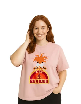 Playera manga corta Disney Intensamente cuello redondo para mujer