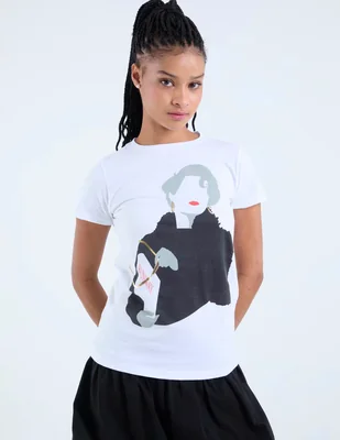 Playera manga corta tee bar the devil wears prada cuello redondo para mujer