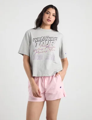Playera manga corta champion cuello redondo para mujer