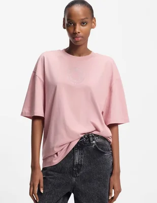 Playera manga corta Hugo Blue S26 cuello redondo para mujer