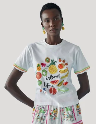 Playera manga corta celia b cuello redondo para mujer