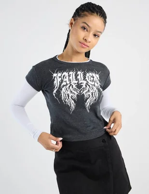Playera manga larga 47ST cuello redondo para mujer