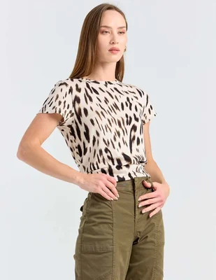 Playera manga corta Sanctuary cuello redondo para mujer