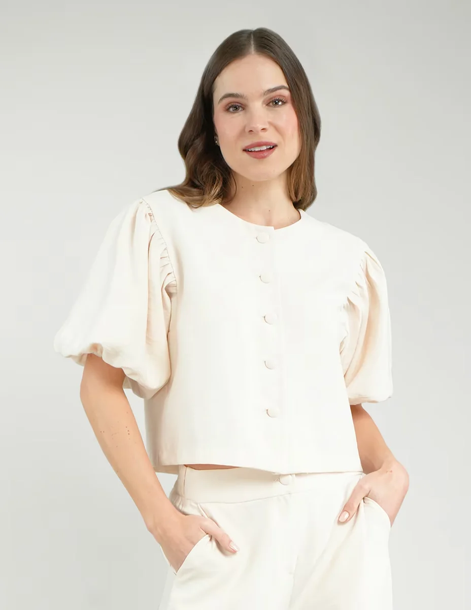 Blusa Parallel manga corta para mujer