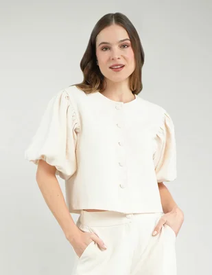 Blusa Parallel manga corta para mujer