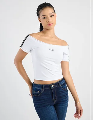 Playera manga corta 47St cuello con escote para mujer