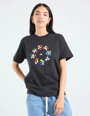Playera manga corta fifa world cup cuello redondo para mujer