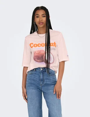 Playera manga corta only cuello redondo para mujer