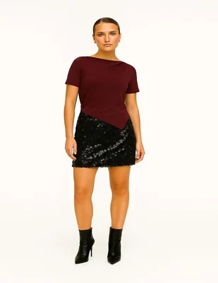 Blusa vero moda manga corta para mujer