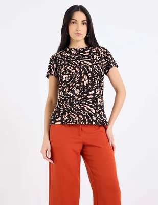 Playera manga corta Sanctuary cuello redondo para mujer