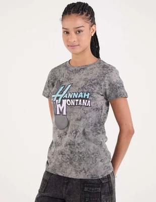 Playera manga corta Tee Bar Hannah Montana cuello redondo para mujer