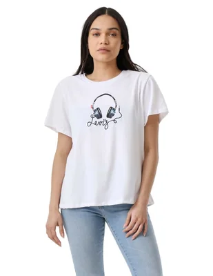 Playera manga corta Levi's cuello redondo para mujer