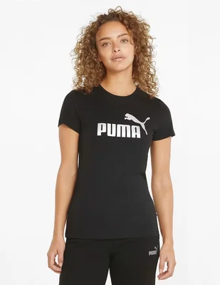 Playera manga corta Puma cuello redondo para mujer