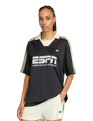 Playera manga corta adidas originals football jersey cuello v para mujer