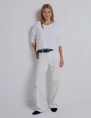 Playera manga larga Renatta&Go cuello redondo para mujer