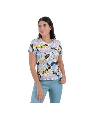 Playera manga corta Supply cuello redondo para mujer