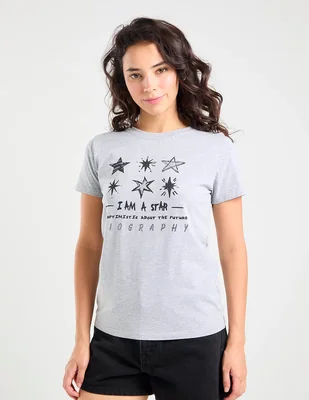 Playera manga corta Biography cuello redondo para mujer