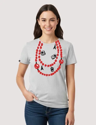 Playera manga corta Disney The Devil Wears Prada - Collar cuello redondo para mujer