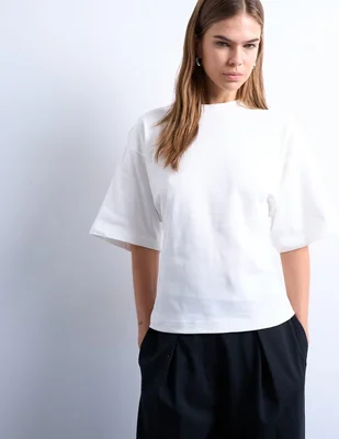 Playera manga corta topshop cuello redondo para mujer