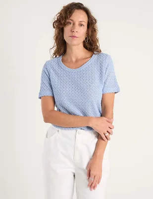 Playera manga corta Morango cuello redondo para mujer