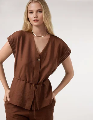 Blusa Dándara manga corta para mujer