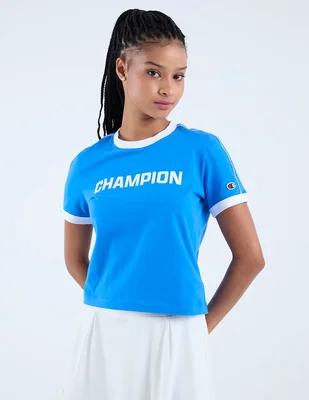 Playera manga corta Champion cuello redondo para mujer