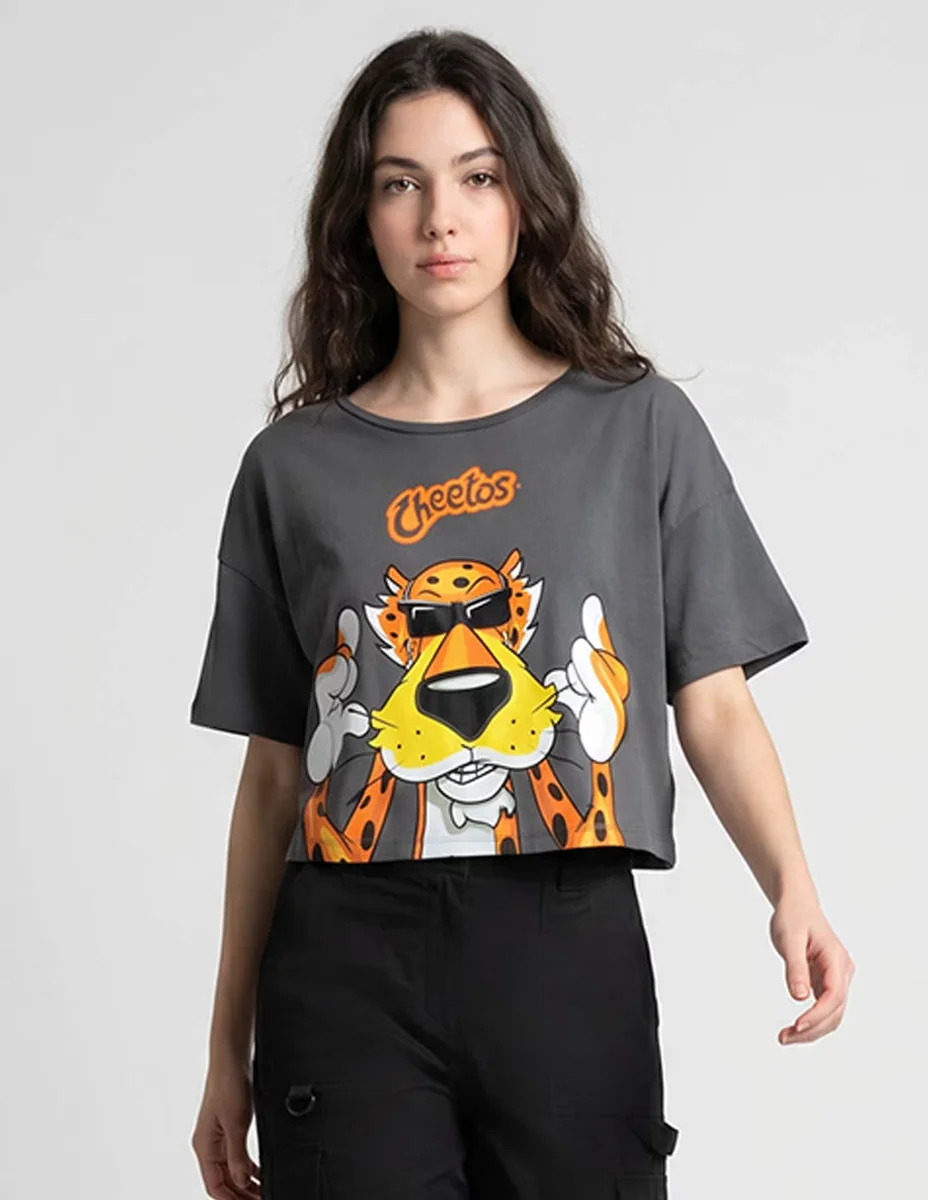 Playera manga corta Tee Bar cuello redondo para mujer