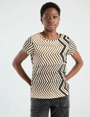 Playera manga corta Sanctuary cuello redondo para mujer
