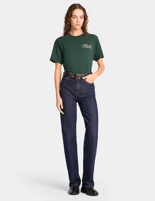 Playera manga corta Sporty & Rich cuello redondo para mujer