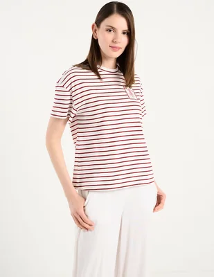 Playera manga corta Pennyblack cuello redondo para mujer