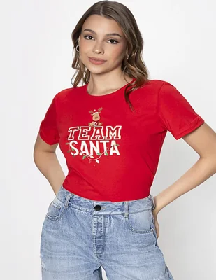 Playera manga corta Studio F cuello redondo para mujer