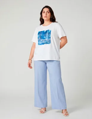 Playera Manga Corta Karl Lagerfeld Paris Spring 26 Cuello Redondo Para Mujer